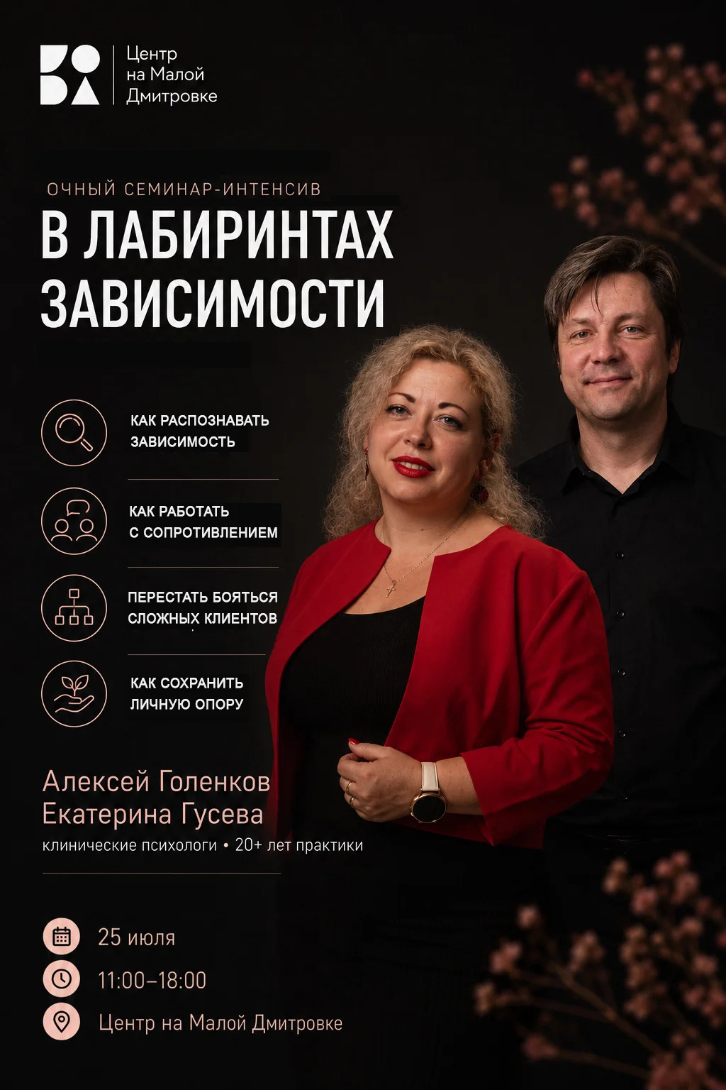Интенсив для психологов «В лабиринтах зависимости»